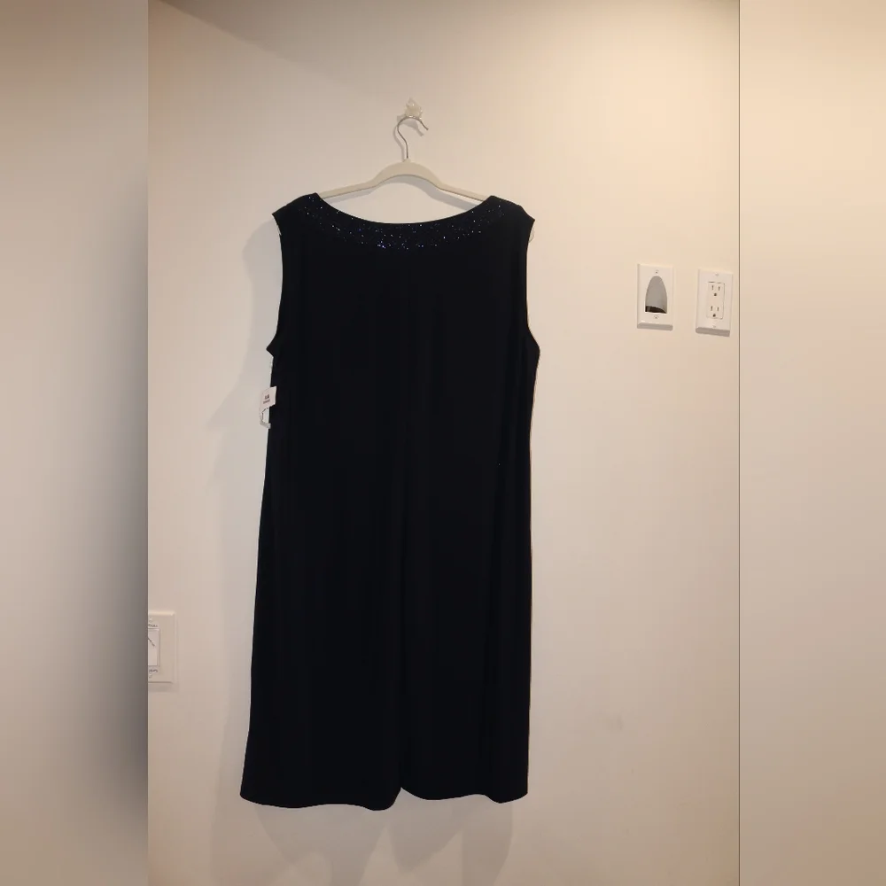R&M Richards Dress, Navy, Plus Size 1X - Picture 6 of 9